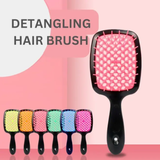 Hot_ New Hair comb Detangling TangledHair Brush Hollow Out MassageCombs Anti-static Hair Comb