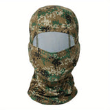 Camouflage Balaclava Cap for Outdoor Sports Hiking and Cycling Sun Protection and Moisture-Wicking Headwear