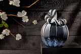 Yin Yang Hand Blown Glass Pumpkin