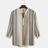 LAST DAY 30% OFF - 2023 Men's Linen Henley Casual Shirt