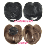 Short Natural Hair Toppers Wigs Natural Parting Heat Friendly Multicolor