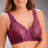 Front hooks, stretch-lace, super-lift, and posture correction ALL IN ONE BRA!