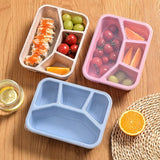 1pc Leak-Proof Microwave Bento Lunch Box for Teens and Adults - Durable and Microwave Safe - Perfect for Picnics, School, Canteen, and Work - Hand Wash Required