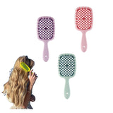 Hot_ New Hair comb Detangling TangledHair Brush Hollow Out MassageCombs Anti-static Hair Comb