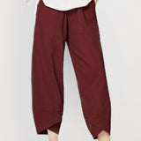 Loose Pocket Pants. Casual Elastic Waist Solid Fashion Comfy Spring & Summer Pants. Women's Clothing