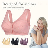 🔥Last Day Buy 75% OFF Buy One Get Two😍 - Design for Senior Front Closure Cotton Bra