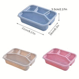 1pc Leak-Proof Microwave Bento Lunch Box for Teens and Adults - Durable and Microwave Safe - Perfect for Picnics, School, Canteen, and Work - Hand Wash Required