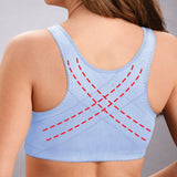 Front hooks, stretch-lace, super-lift, and posture correction ALL IN ONE BRA!