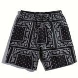 Men's Casual Paisley Graphic Loose Drawstring Waist Shorts With Pockets Loungewear Pajamas Bottom Shorts Workout Shorts For Summer