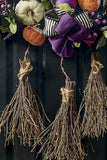 🎃Halloween Early Sale - Witch Wreath & Bewitched Broomstick Wreath