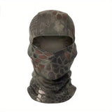 Camouflage Balaclava Cap for Outdoor Sports Hiking and Cycling Sun Protection and Moisture-Wicking Headwear