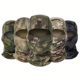 Camouflage Balaclava Cap for Outdoor Sports Hiking and Cycling Sun Protection and Moisture-Wicking Headwear