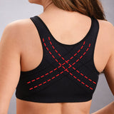 Front hooks, stretch-lace, super-lift, and posture correction ALL IN ONE BRA!