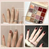 💅New Model 16 Colors Solid Nail Polish Platter🔥Free phototherapy pen 1psc🔥