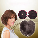 Short Natural Hair Toppers Wigs Natural Parting Heat Friendly Multicolor