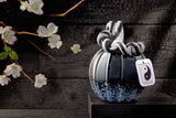 Yin Yang Hand Blown Glass Pumpkin