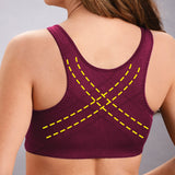 Front hooks, stretch-lace, super-lift, and posture correction ALL IN ONE BRA!