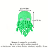 Outdoor Cycling Hat, Breathable Handmade Octopus Hat For Men And Women