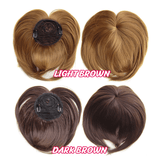 Short Natural Hair Toppers Wigs Natural Parting Heat Friendly Multicolor