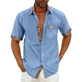 🔥 Last Day Promotion 30% OFF 🔥Men's Casual Plaid Collar Button Summer  Shirt