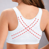 Front hooks, stretch-lace, super-lift, and posture correction ALL IN ONE BRA!