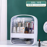 Back To College Fashion New Makeup Organizer Large Capacity Waterproof and Dustproof Bathroom Cosmetic Storage Box Desktop Beauty Storage Drawer