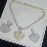 Diamond Heart Photo Necklace Christmas Gift