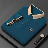 Men's breathable business polo shirt