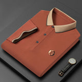 Men's breathable business polo shirt