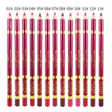 Alkyi cloth embroidered lip line pen 13 color matte waterproof non-jet velvet red pen makeup manufacturers wholesale