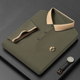 Men's breathable business polo shirt