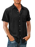 🔥Men's Denim Short Sleeve Button Down Shirt