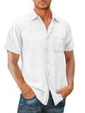 🔥Men's Denim Short Sleeve Button Down Shirt