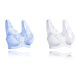 Front hooks, stretch-lace, super-lift, and posture correction ALL IN ONE BRA!