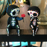 Sugar Skull Couple Figurine