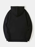 Men's Solid Color Long Sleeve Drawstring Pullover Hoodie,For Outdoor Sports,For Autumn And Winter