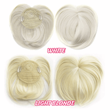 Short Natural Hair Toppers Wigs Natural Parting Heat Friendly Multicolor