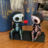 Sugar Skull Couple Figurine