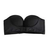 Button Front Strapless Push Up Bra