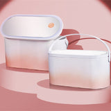 Travel Portable Makeup Organizer Box with LED Light Mirror